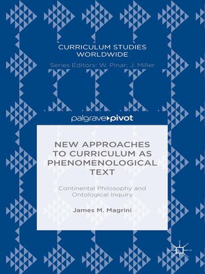 cover image of New Approaches to Curriculum as Phenomenological Text
